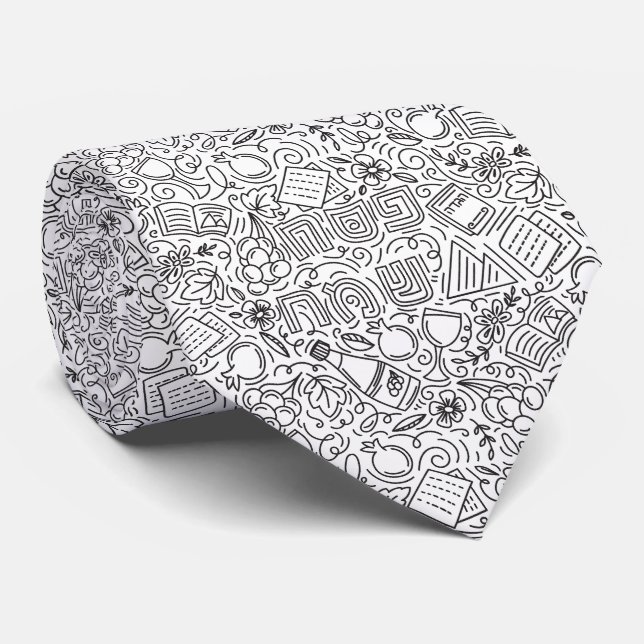 Pesach Sameach Neck Tie (Rolled)