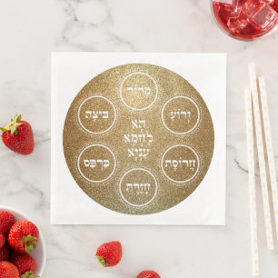 Pesach Seder and Holiday Dinner Festive Napkin