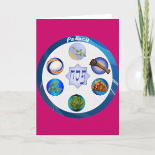 Pesach Seder Plate Card