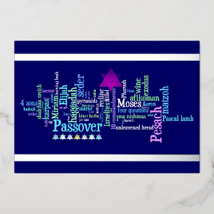 Pesach Words Passover Card