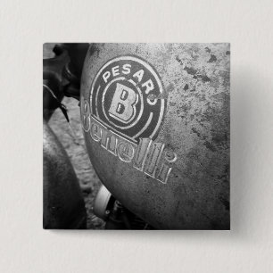 Pesaro Benelli vintage motorcycle 2 Inch Square Button