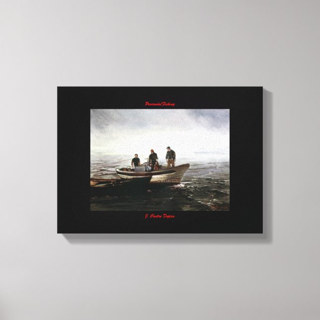 Pescando/Fishing Canvas Print (Front)