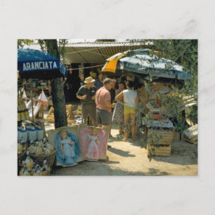Peschiera, Lake Garda, market Postcard