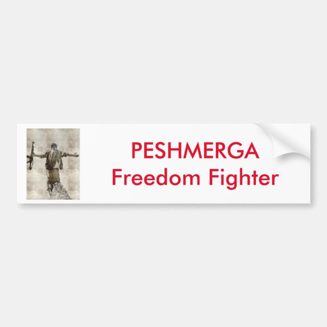 PESHMERGA Freedom Fighter Bumper Sticker (Front)