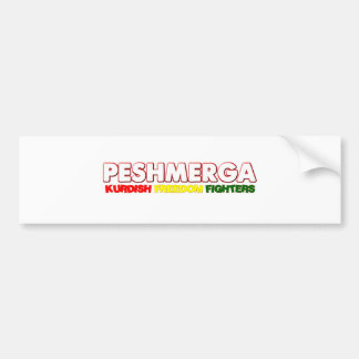 Peshmerga KURDISH FREEDOM FIGHTERS Bumper Sticker