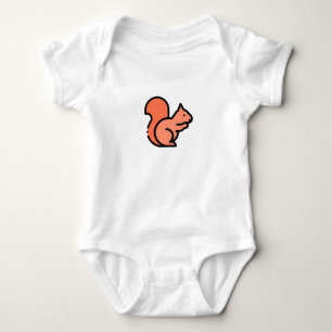 Pesky Little Squirrel Baby Bodysuit
