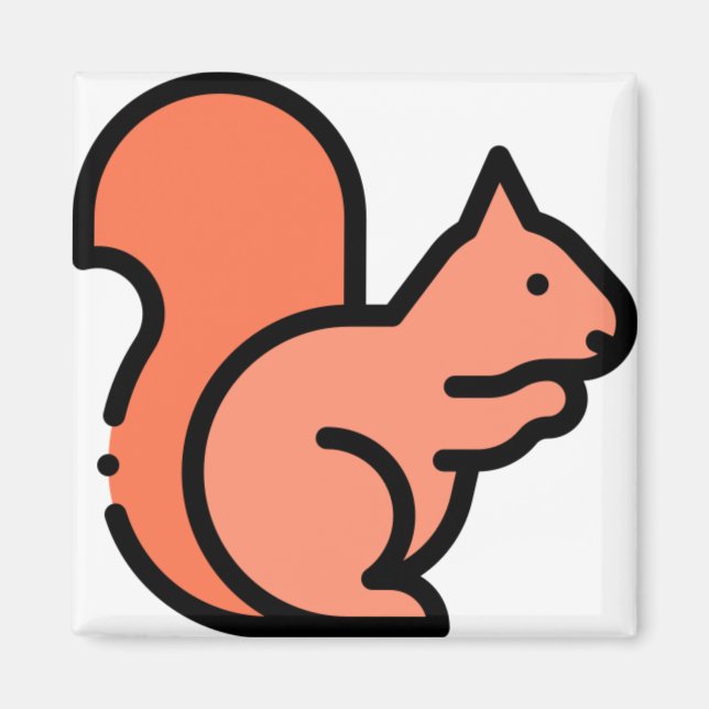 Pesky Little Squirrel Magnet (Front)