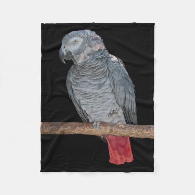 Pesky Parrot Fleece Blanket (Front)