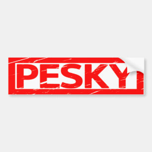 Pesky Stamp Bumper Sticker