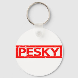 Pesky Stamp Keychain