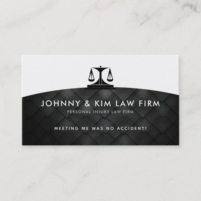 Pesonal Injury Law Firm Slogans Business Cards (Front)