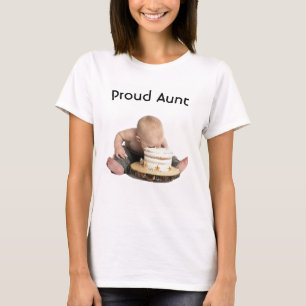 Pesonalize Proud Aunt / Baby Eating Starfish T-Shirt