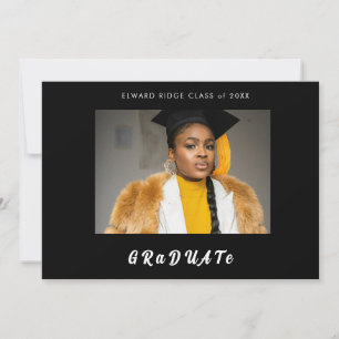 Pesonalized 2-Photo Graduation Card w/ Party Info