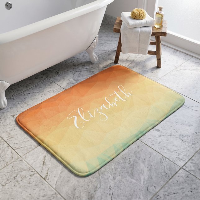 Pesonalized Geometric Bath Mat (Creator Uploaded)