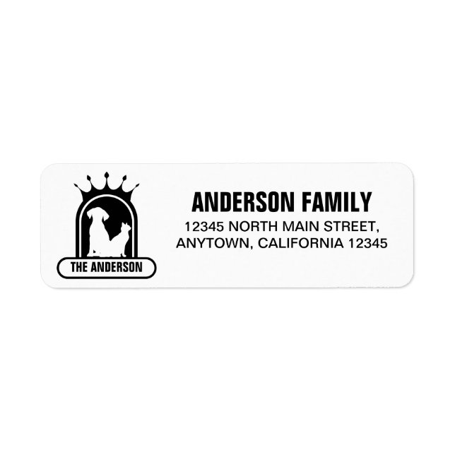 Pesonalized Name And Address Cat And Dog  (Front)