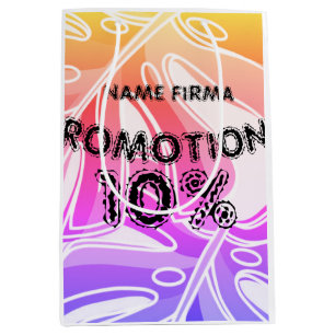 Pesonalized name PROMOTIONS Medium Gift Bag