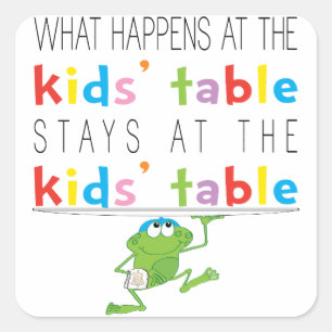 Pessah "Kids Table" Stickers 1 1/2" & 3" ronds