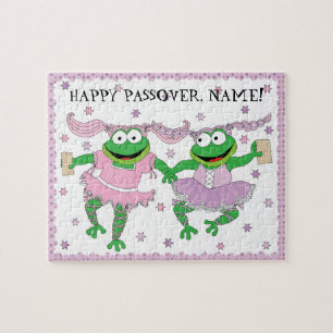 Pessah Puzzle "TuTu Cute Frogs with Matzah!"