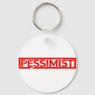 Pessimist Stamp Keychain