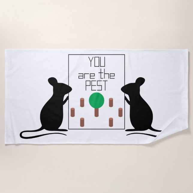 Pest Beach Towel (Front)