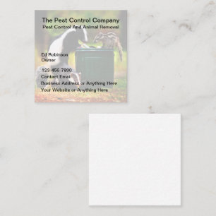 Pest Control Animal Removal Modern Business Cards