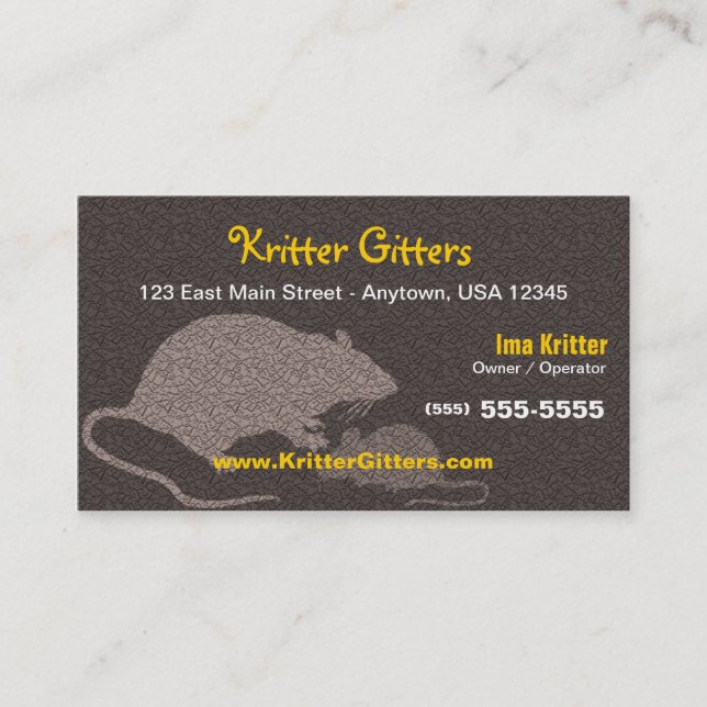 Pest Control Business Card (Front)