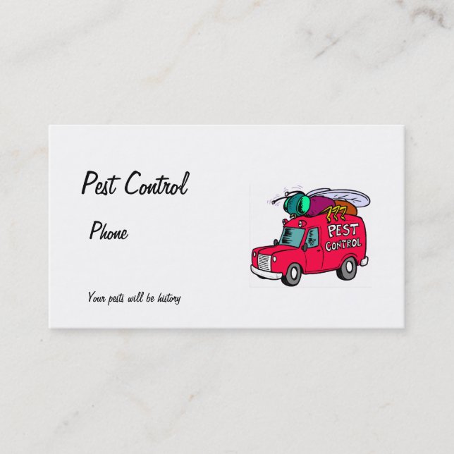 Pest Control Business Card (Front)