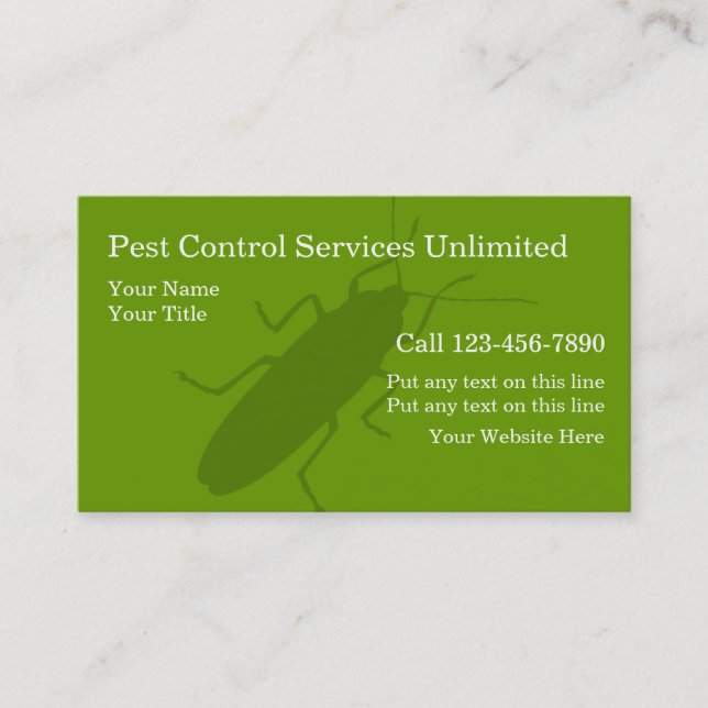 Pest Control Business Cards (Front)