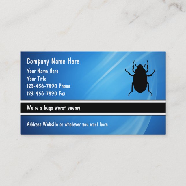Pest Control Business Cards (Front)