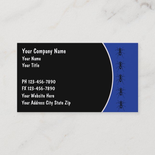 Pest Control Business Cards (Front)