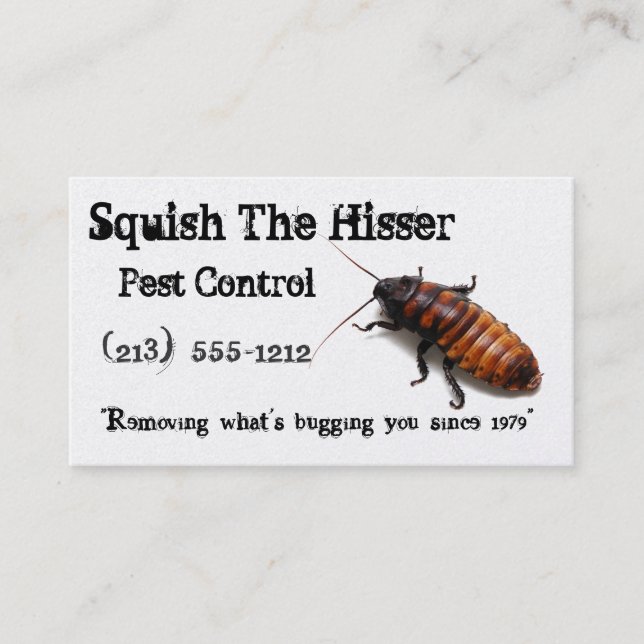 Pest Control Business Cards (Front)
