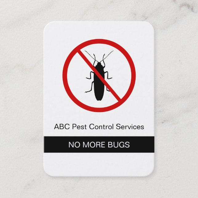 Pest Control Business Cards (Front)
