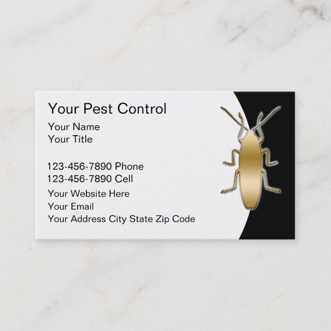 Pest Control Business Cards (Front)
