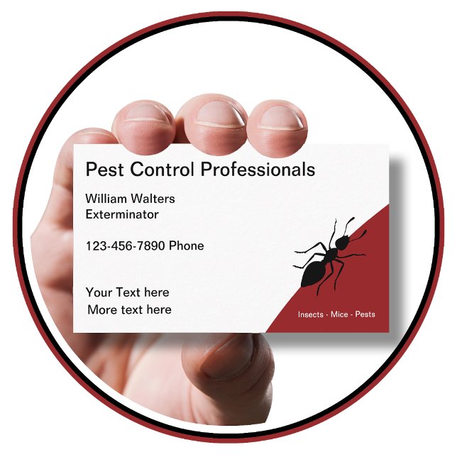 Pest Control Exterminating Services Business Card (Creator Uploaded)