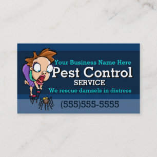 Pest Control.Exterminator.Animal trap.Customizable Referral Card