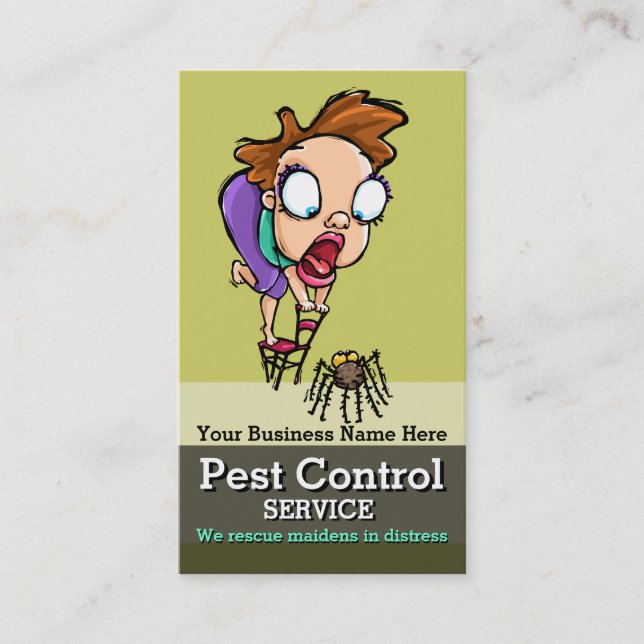 Pest Control.Exterminator.Bug Control.Customizable Appointment Card (Front)