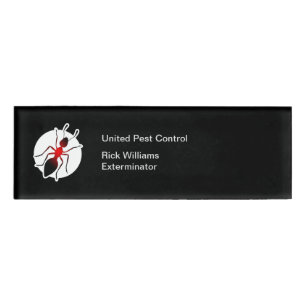 Pest Control Exterminator Bug Staff Name Tags