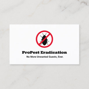 Pest Control Exterminator  Business Card