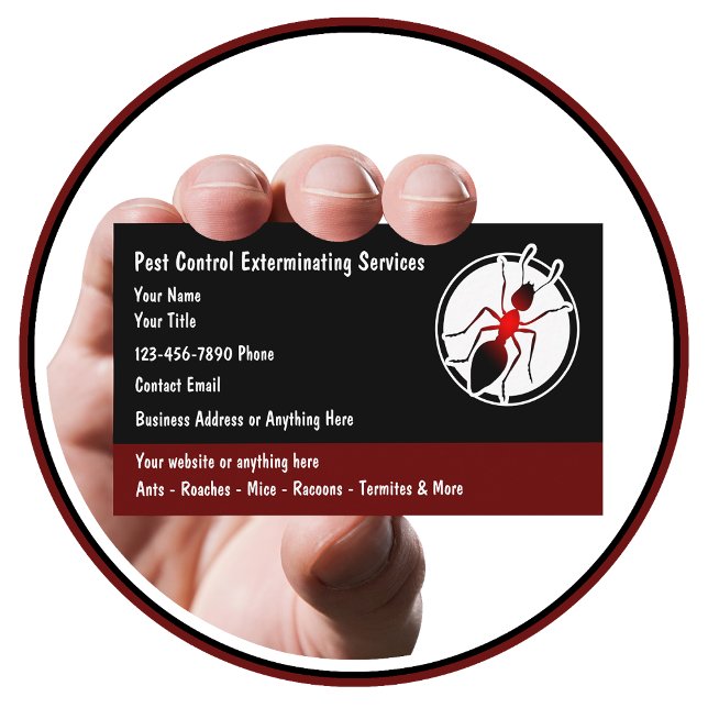 Pest Control Exterminator Business Cards (Creator Uploaded)