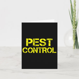 Pest Control Exterminator Halloween Costume  Card
