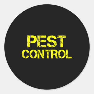 Pest Control Exterminator Halloween costume  Classic Round Sticker