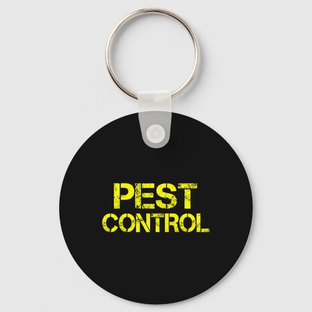 Pest Control Exterminator Halloween Costume  Keychain (Front)