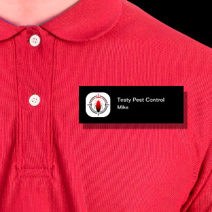 Pest Control Exterminator Theme Staff ID Name Tags