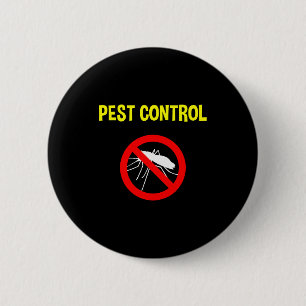 Pest Control Funny Halloween Costume Exterminator  2 Inch Round Button