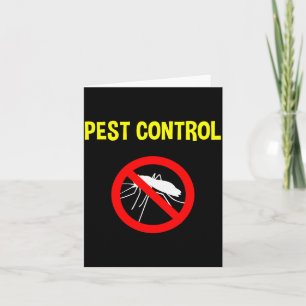 Pest Control Funny Halloween Costume Exterminator  Card