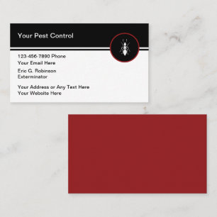 Pest Control Modern Business Cards New