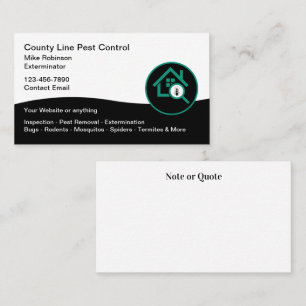 Pest Control New Modern Design Template Business Card
