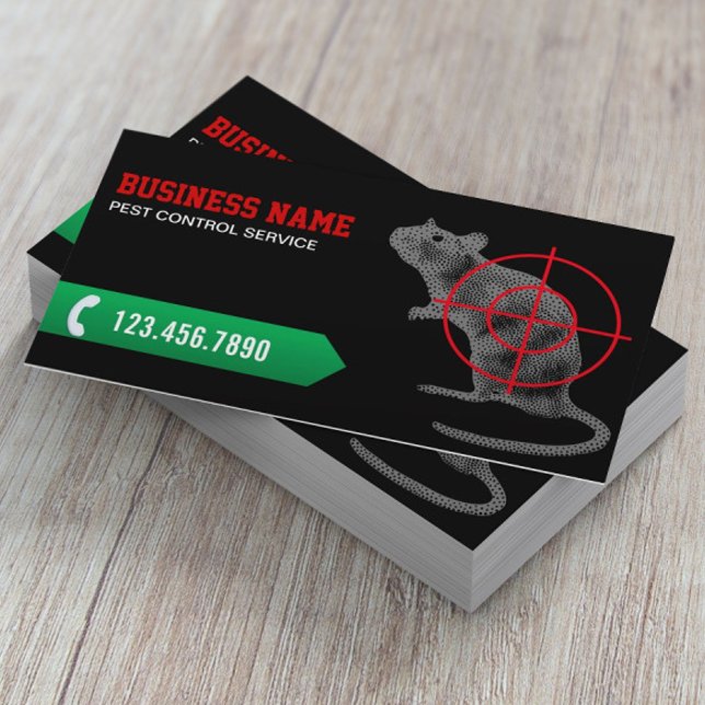 Pest Control Professional Exterminator Business Card (Creator Uploaded)