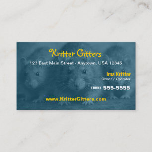 Pest Control Rat & Rodent Control Business Card