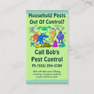 Pest Control Service Business Card